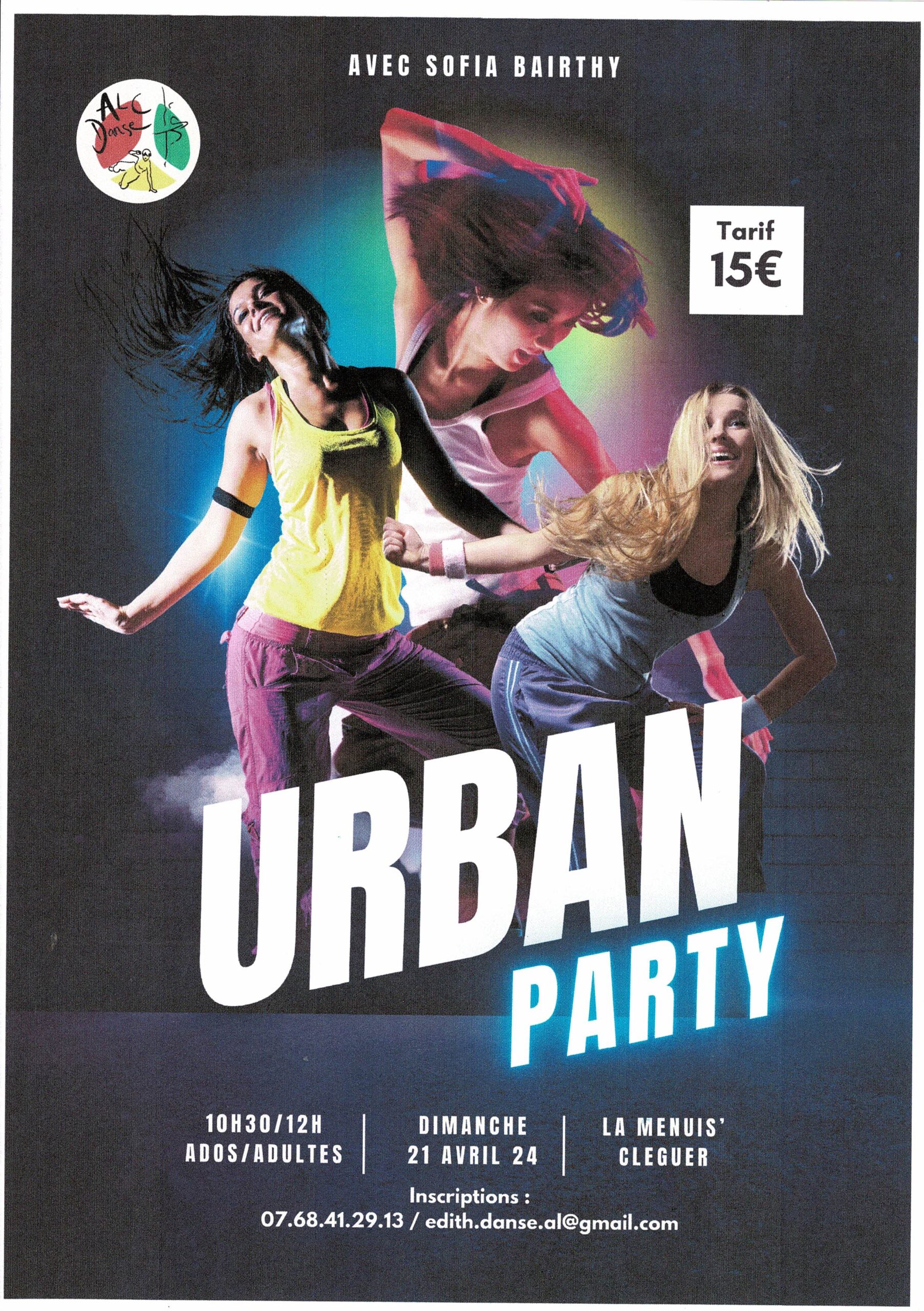 Stage Urban Dance avec Sofia à La Menuis' le 21 avril