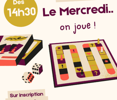 ✅ ​MEDIATHEQUE – MERCREDI ON JOUE ​🃏​♟️​