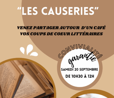 MEDIATHEQUE : LES CAUSERIES 📚☕​