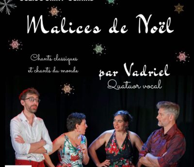 CLÉGUER CHANTE – Concert « Malices de Noël » par Vadriel, quatuor vocal 🎼🎶